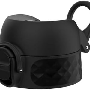 ion8 Auslaufsicherer Trinkflaschendeckel OneTouch |0, BPA-frei, für 350ml/500ml, Schwarz, Ideal für unterwegs