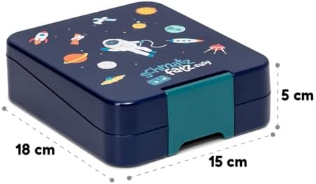 schmatzfatz Brotdose Kinder BPA-frei und auslaufsicher – perfekte Lunchbox für die Schule mit Fächern