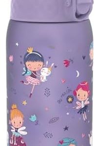 ion8 Kinder Trinkflasche 350ml – Auslaufsicher, Einhandöffnung, BPA-frei, ideal für Unterwegs