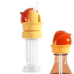Trinkflaschenadapter von – Silikon Wasserflaschenadapter mit Strohhalm für Kinder, perfekt für unterwegs!