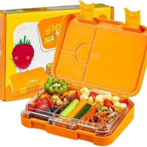 Schmatzfatz Junior Bento Brotdose - Auslaufsicher & Unterteilt für Kindergarten, Bunte BPA-freie Lunchbox für Kinder