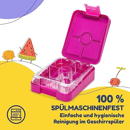 schmatzfatz Brotdose Kinder BPA-frei und auslaufsicher – perfekte Lunchbox für die Schule mit Fächern