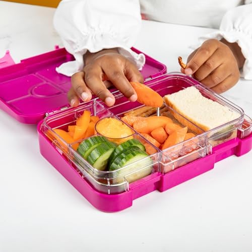 schmatzfatz Brotdose Kinder BPA-frei und auslaufsicher – perfekte Lunchbox für die Schule mit Fächern