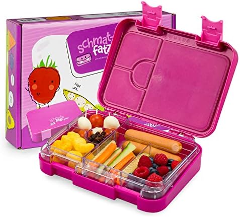 schmatzfatz Brotdose Kinder BPA-frei und auslaufsicher – perfekte Lunchbox für die Schule mit Fächern