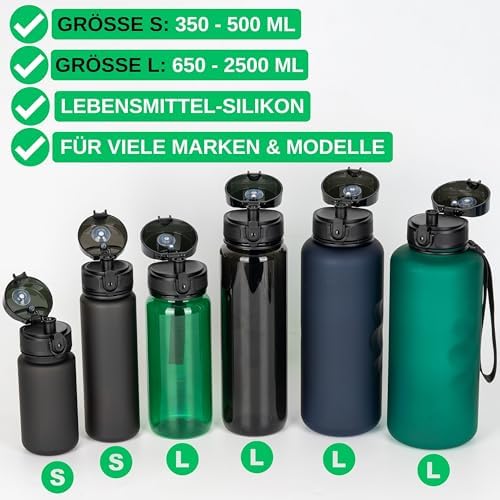 Ersatz Dichtringe Set für 720°DGREE uberBottle & Super Sparrow – Silikon-Dichtungen für 500 ml Trinkflaschen, ideal für