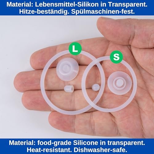 Ersatz Dichtringe Set für 720°DGREE uberBottle & Super Sparrow – Silikon-Dichtungen für 500 ml Trinkflaschen, ideal für