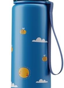 schmatzfatz Trinkflasche Kinder 0,5L – Auslaufsicher, Geschmacksneutral & BPA-frei für Schule, Wandern & Fitnessstudio