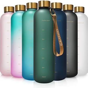 Opard Tritan Trinkflasche 1L/800mL, Auslaufsicher & BPA-Frei, Ideal für Fitness & Sport